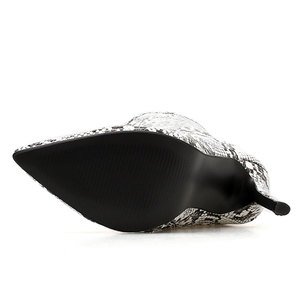 WETKISS Matura Sexy Stivali di pelle di Serpente Delle Donne di <span class=keywords><strong>Cerniera</strong></span> di Gomma di Alta Tacchi A Spillo Stivali Donna Stivaletti Moda pelle di serpente stivaletti - Product Image 4