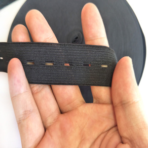 Commercio all'ingrosso della fabbrica di asola biancheria intima elastico fascia elastica produttori di nastro foro pulsante fascia elastica - Product Image 2