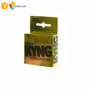 China aufhänger papier benutzerdefinierte kondom box mit logo druck