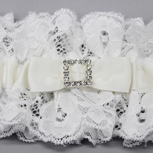 M80030 giarrettiera da sposa giarrettiera in pizzo da sposa giarrettiera bianca - Product Image 2
