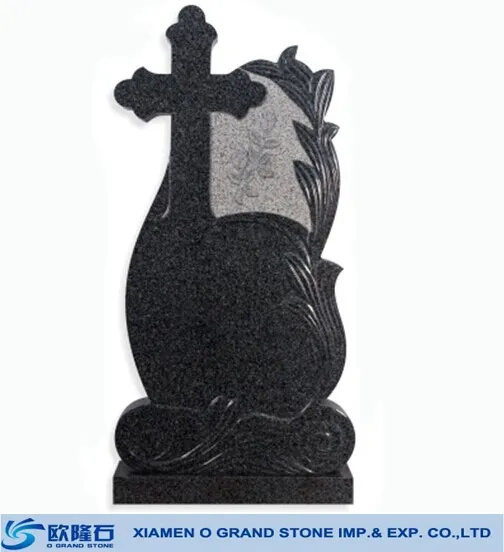 Christian upright tombstone cross tombstone granite tombstones