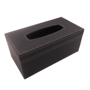 PU leather hotel facial tissue box cover,suitable for office and home
