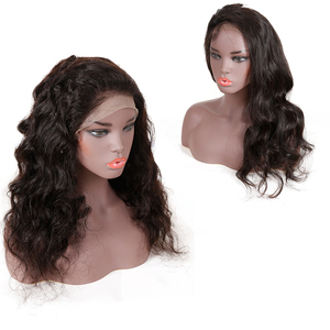 Parrucche piene dei capelli umani del merletto di Wave della parte libera di densità di colore 130% dei capelli di garanzia per i capelli naturali delle donne nere - Product Image 2