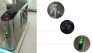 Tourniquet de trépied semi-automatique commandé par RFID pour la cantine de personnel avec le moteur efficace de tourniquet - Product Image 3