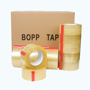 En forme de boîte européenne cristal clair forme complète de bopp ruban adhésif prix