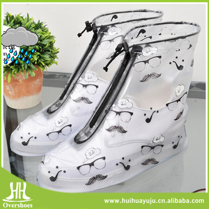 גבירותיי מקורה קרסול חד פעמי ערדליים מגפי גשם - Product Image 4