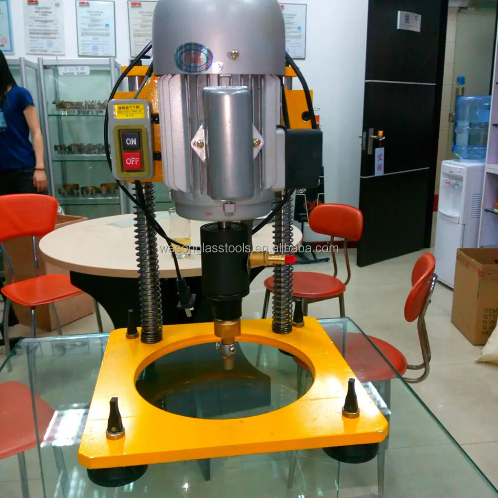 Vertical hand electric glass drill machine