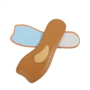 Comfort 3/4 Latex PU Leathers Insoles for Lady's High Heel Shoes