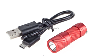 <span class=keywords><strong>Mini</strong></span> <span class=keywords><strong>lampe</strong></span> <span class=keywords><strong>torche</strong></span> rechargeable par USB 3W 100 lumens LED 10180 avec porte-clés - Product Image 5