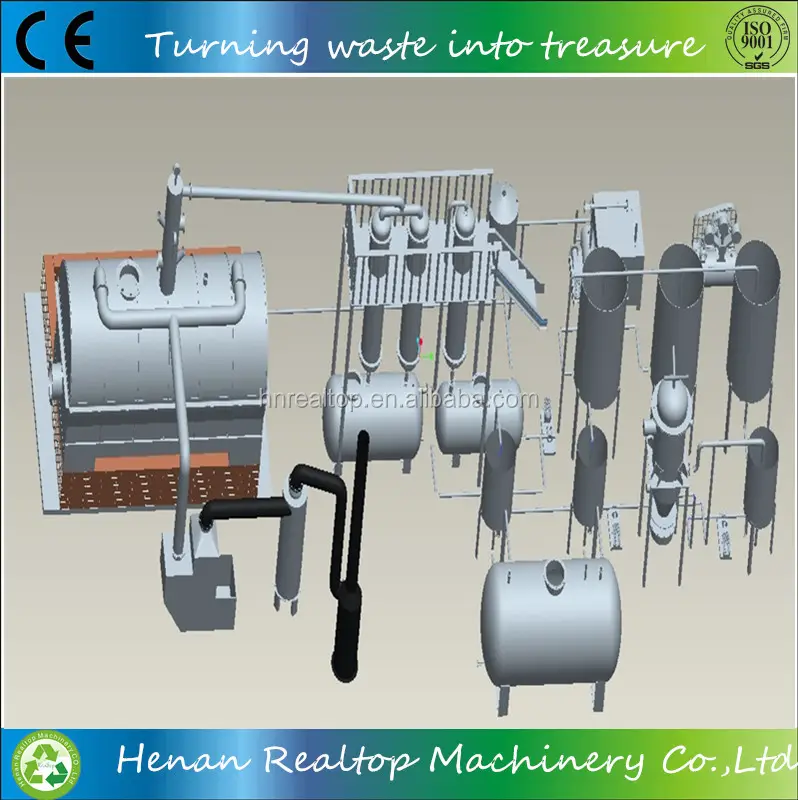 Высокопроизводительная машина для переработки моторного масла, дистилляционная машина для переработки отработанного нефтеперерабатывающего оборудования для дизельного топлива с CE ISO