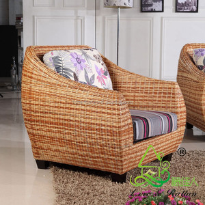 Ensemble de meubles de salon de haute qualité, moderne, pour balcon, véranda, en rotin naturel, canapé sectionnel à deux places - Product Image 4