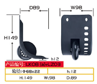 <span class=keywords><strong>Profession</strong></span> Design Meilleur Bagage Roues Pièces Accessoires Portable Bagages Roues Valise Roues Noir Plastique Durable Paypal HXX - Product Image 6