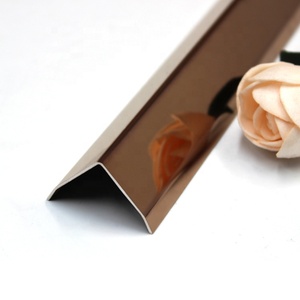 NIUYUAN 직각 L 모양 코너 가드 금속 스트립 V 모양 스테인레스 스틸 타일 트림 - Product Image 5