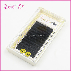 Extensión natural de la pestaña falsa de la piel real del visión de la tira hecha a mano natural de calidad superior - Product Image 1