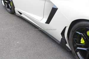 2 unids/set carbono Aventador OEM parrilla Vents para Lamborghini Aventador LP700-4 Roadster Convertible puertas OEM estilo - Product Image 2