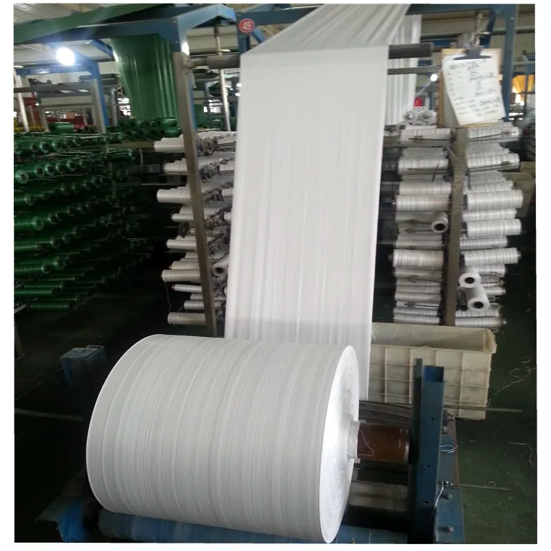 Virgin new material/White woven bag rolls / PP woven tubular fabric for making rice, fertilizer bags