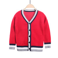 Dernier pull scolaire Cardigan en coton personnalisé pour enfants pour l'école