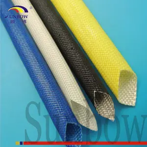 Fibre Glass Sleeve Wear Resistance 6.0mm Electric Motor Winding Acrylic Coated Fiberglass Sleeve