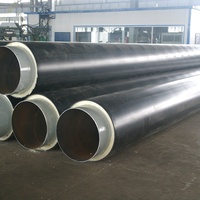 EN253 القياسية سترة hdpe البولي يوريثين رغوة مواد العزل أنبوب تكييف الهواء العزل