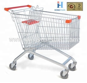 <span class=keywords><strong>Carrefour</strong></span> de carrito de compras de cuatro ruedas de carro de compras carro - Product Image 4
