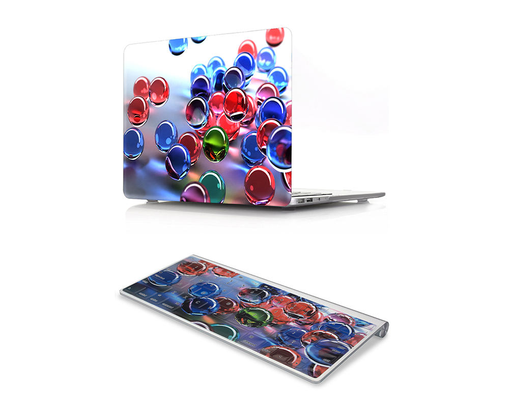 Boule de verre 3D-Multicolore