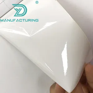 Película extraíble de PVC para corte de ordenador, Color blanco brillante, vinilo