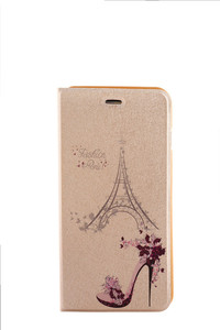 Moda Forro estuche de PU agenda estilo Torre Eiffel para iphone 7 7plus celular - Product Image 5