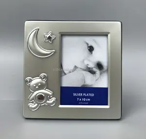 Baby Foto rahmen, Mini Foto rahmen 7x10cm, Metall Bilderrahmen als Geschenk