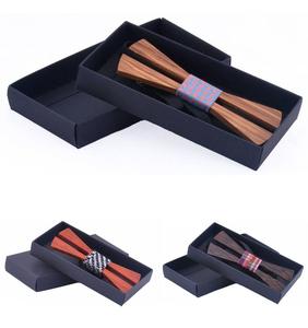 Wholesale Wood Bowtie Handmade Customized Solid Wood Bow Tie Creative Wedding Wooden BowTie - Product Image 3