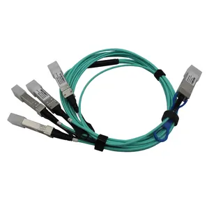 Driver untuk AOC 1M 40G Ke 4*10G Kabel QSFP + Aktif Kabel Optik Kompatibel dengan HP/ TP-LINK/Juniper