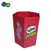 Bac à benne en carton de conception personnalisée, corbeille de supermarché, corbeille de recyclage de pommes de terre, poubelles de vente au détail