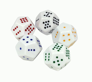 <span class=keywords><strong>Dés</strong></span> polyédriques à 12 <span class=keywords><strong>faces</strong></span> avec points de 1 à 12, <span class=keywords><strong>dés</strong></span> à 12 <span class=keywords><strong>faces</strong></span> avec points - Product Image 1