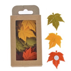 Set <span class=keywords><strong>adesivi</strong></span> <span class=keywords><strong>murali</strong></span> simpatici cartoni animati in feltro per bambini a forma di animale fustellati a forma di foglia - Product Image 6