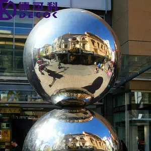 Садовая скульптура, металлический шар из нержавеющей стали, уличные водные фонтаны