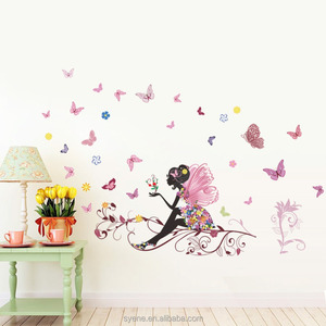 Pegatinas de <span class=keywords><strong>pared</strong></span> extraíbles de PVC para sala de estar y habitación de niños, pegatinas de flores para decoración, papel tapiz - Product Image 3