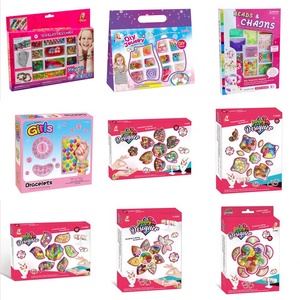 Sáng Tạo Trẻ Em Giáo Dục Vẻ Đẹp Salon Đồ Chơi Trẻ Em Gái Sá<span class=keywords><strong>n</strong></span> Đầu Đồ Chơi Pop Arty Hạt Đính Thủ Công - Product Image 4