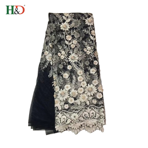H & D nuevo estilo al por mayor de la fábrica superior 10 ropa Africana materiales George 2018 tela de encaje - Product Image 5