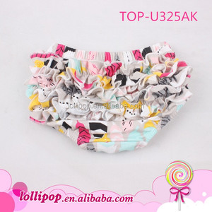 ¡Venta al por mayor! Bombachos con estampado floral rosa para bebé, bombachos con volantes de glaseado de algodón para bebé, bombachos con cubierta de pañal <span class=keywords><strong>2020</strong></span> - Product Image 2