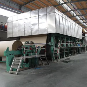 1880mm Waste Carton Box Recycling Machine Craft Paper Making Kraft Paper Production Line for Sale