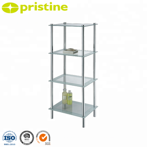 Artículos para el hogar MIT DIY, estante de baño de esquina de 4 niveles, muebles de almacenamiento para el hogar, venta al por mayor de Metal de Taiwán, OEM disponible en EBay - Product Image 2