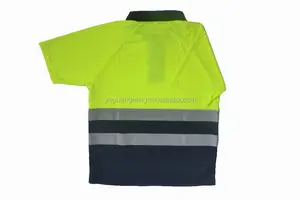 Multi-Color Korte Mouw Hoge Reflecterende Shirts Hi Vis Polo Reflecterende T-Shirt