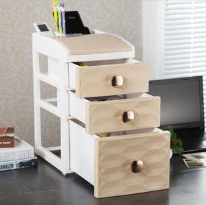 Organisateur <span class=keywords><strong>de</strong></span> bureau en promotion avec poignée dorée, mini tiroir <span class=keywords><strong>de</strong></span> bureau en plastique PP, petit meuble <span class=keywords><strong>de</strong></span> rangement <span class=keywords><strong>de</strong></span> bureau en plastique - Product Image 2