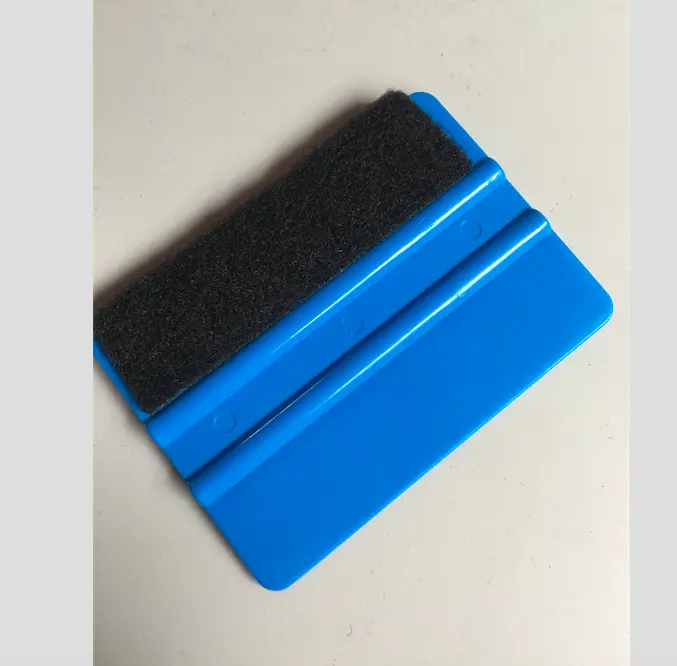 ग्लास कार फिल्म लपेटकर Squeegee 2mm vinyl applicators महसूस किया के साथ प्लास्टिक ताना आवरण के साथ महसूस किया उपकरण