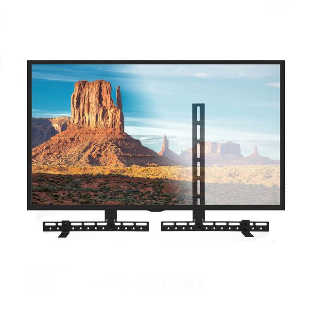 Universal Soundbar Bracket Mounting for TVs on Stands or Wall Mounted Under / Over TV for Home Theater