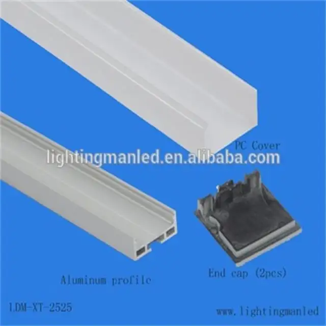 LED-Fliesen verkleidung Extrudiertes Aluminium-Kühlkörper flügel LED-Streifen beleuchtung Einbau-LED-Kanal profil für LED-Streifen beleuchtung