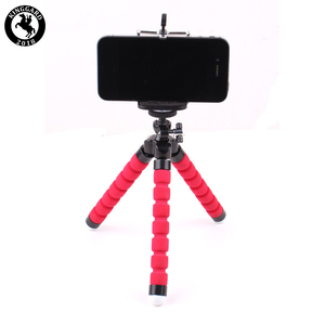 Trípode para Teléfono Celular Octopus, Plástico ABS, Autoadhesivo, Compatible con Gopro, Altura Ajustable, Soporte para Teléfono de Escritorio para Todos los Teléfonos Inteligentes - Product Image 1