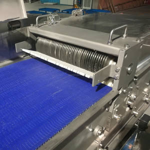 Machine à découper la <span class=keywords><strong>viande</strong></span> automatique Power-Driver, pour poulet frais, poitrine <span class=keywords><strong>de</strong></span> porc, bœuf, poisson, en lanières et en dés, lames modèle QTJ500, état neuf - Product Image 2