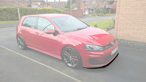 Coque avant en silicone pour Volkswagen 2012 — 2015, Golf 7 GTI Type A, lèvre avant pré-fabriquée - Product Image 2