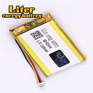 Socket 1.0-3 P 3.7 V 603448 1200 mah lipo battery Rechargeable solar li ion polymer lithium battery with PCM - Product Image 3