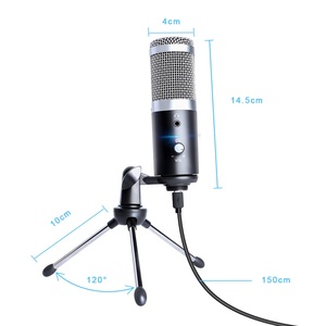 Envío gratuito profesional cardioide podcastng micrófono con trípode para juegos - Product Image 1
